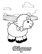 Dessin de P�ques Agneau