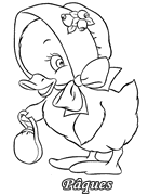 Dessins Poussin de P�ques